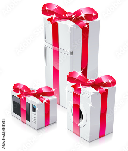 Électroménager en cadeau (ruban rouge)