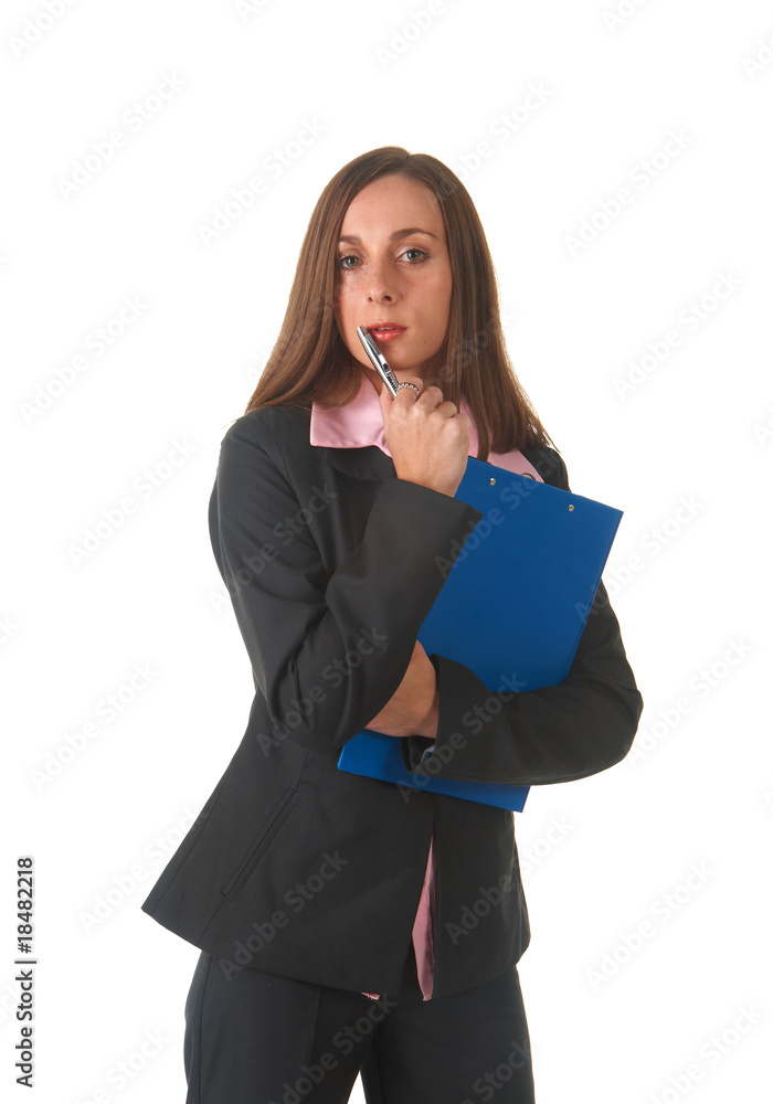 Beautiful brunette businesswoman