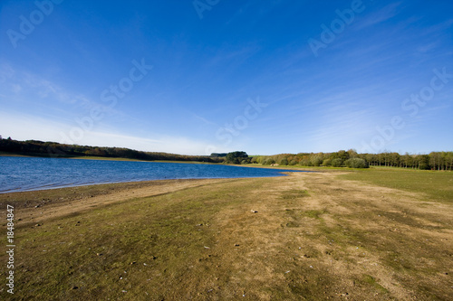 view around a lake in brittany