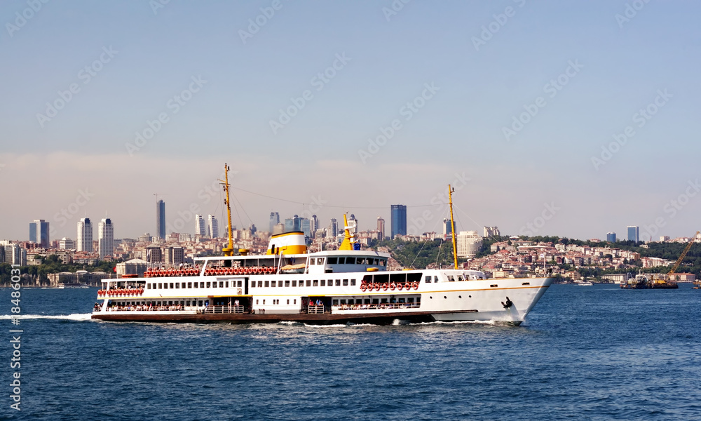 Istanbul city ferryboat
