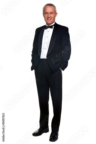 Photos Mature man in tuxedo and black tie.