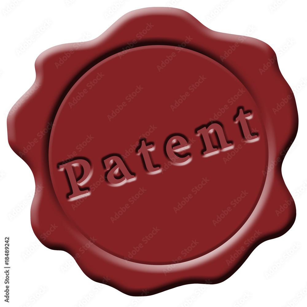 Wachssiegel rot Patent