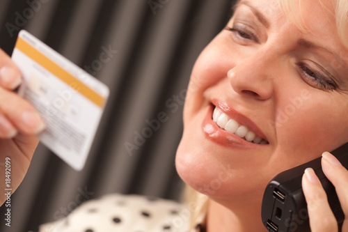Beautiful Woman on Phone Ho...