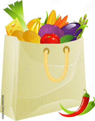 Bag full of products