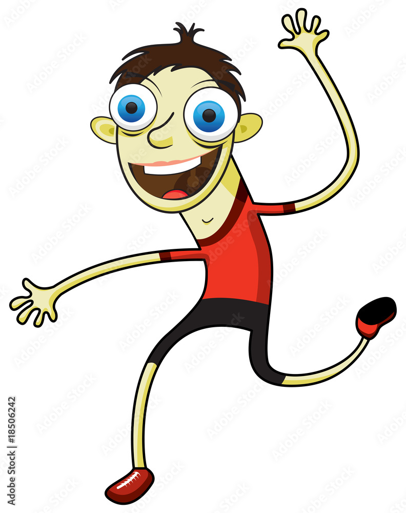happy youngster running happy youngster running