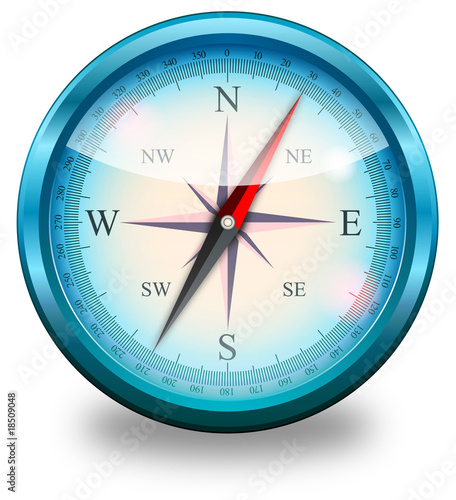 Vector compass - BLUE