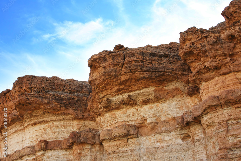 Sandstone rocks in desert