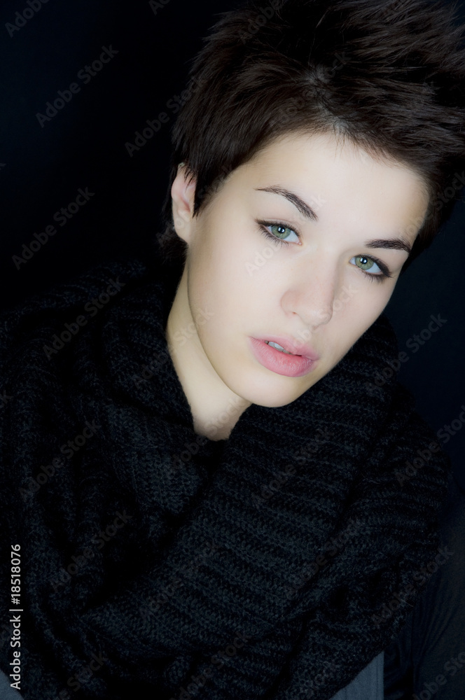 Verträumtes Gesicht einer Frau Verträumtes Gesicht einer Frau