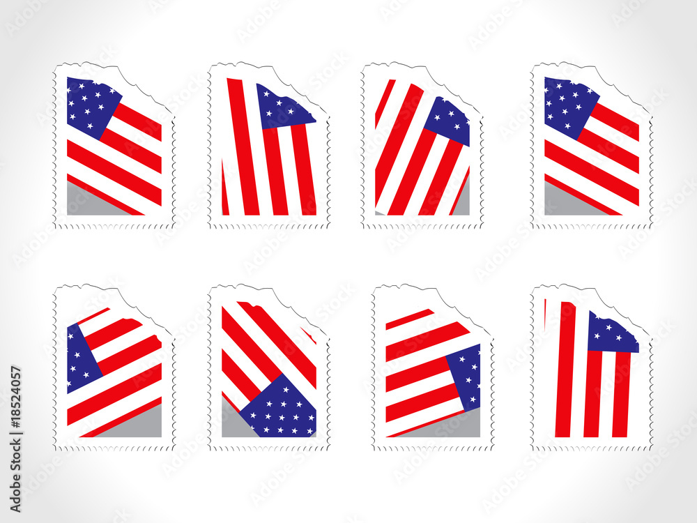 illustration of us flag with ticket illustration of us flag with ticket