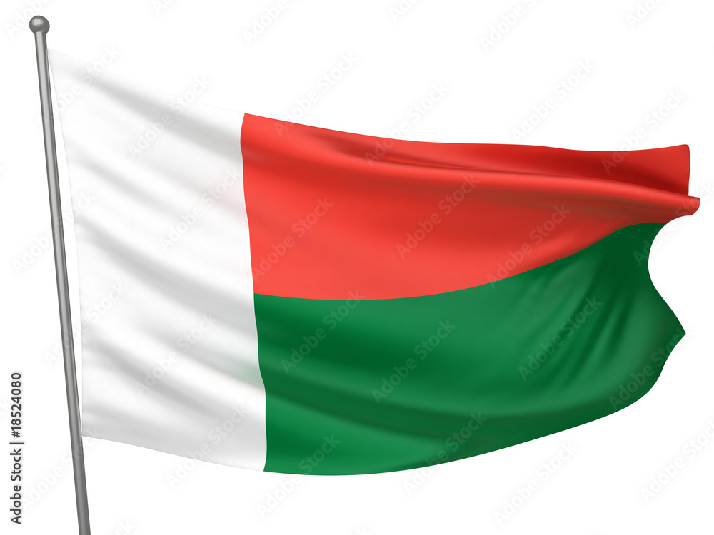 Obraz premium Madagascar National Flag