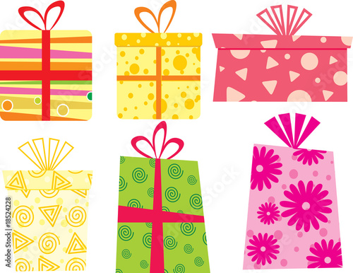 vector illustration of gift