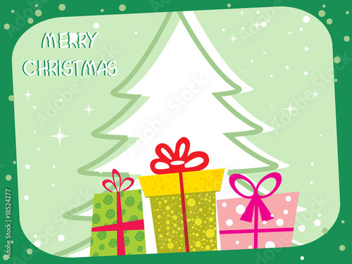 background with gifts