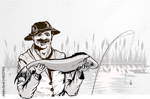 fisherman with the fish