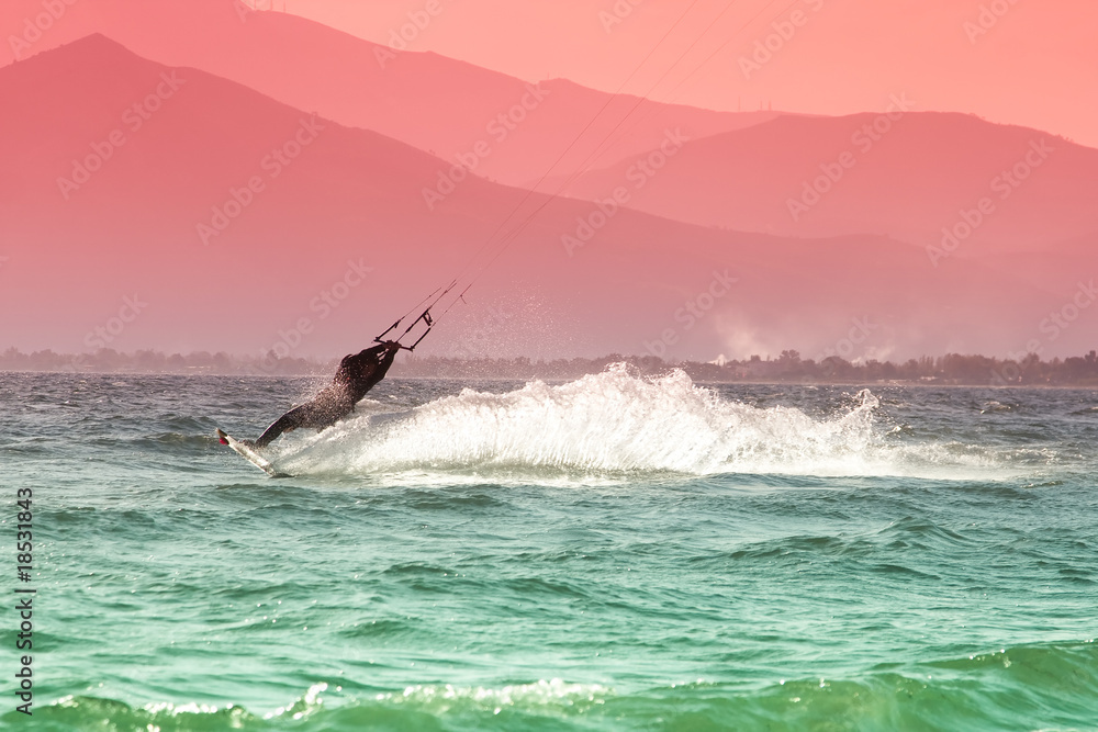 Obraz premium Kite surfing