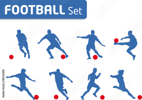 Football game - joueur style de figure - Set