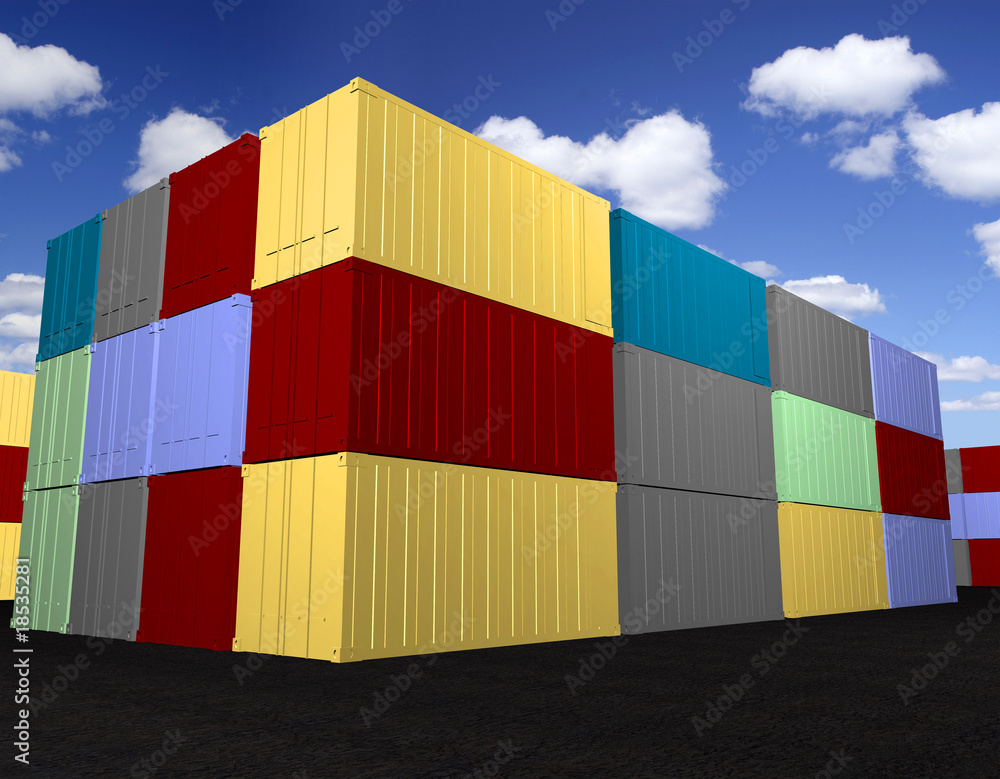 Fototapeta premium Cargo containers
