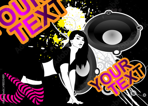 Party background. Template flyer for party