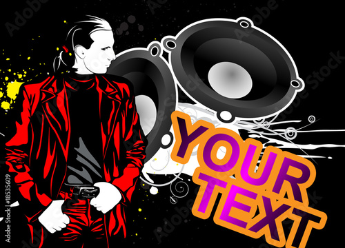 Party background. Template flyer for party