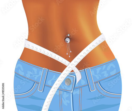 Measuring fitness waist