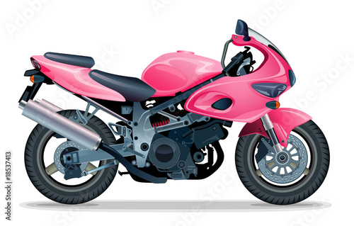 pink motorcycle