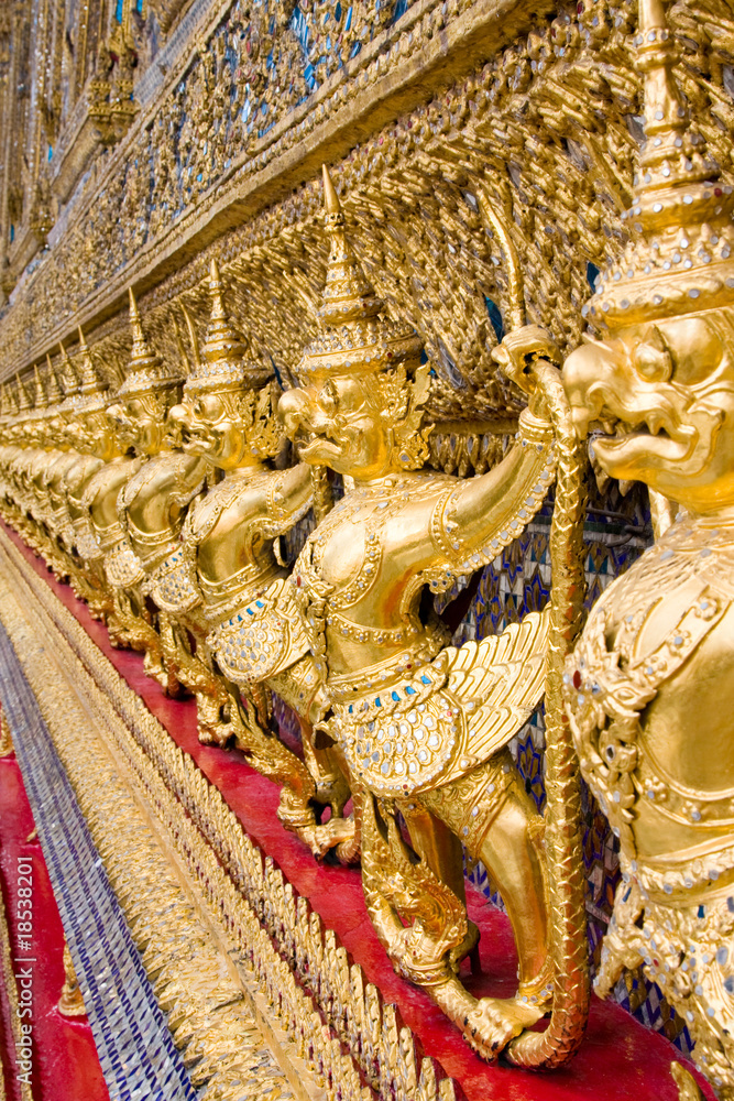 A kind of mythological soldier in Grand Palace in Bangkok A kind of mythological soldier in Grand Palace in Bangkok