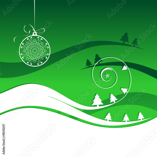 Winter holiday, christmas card