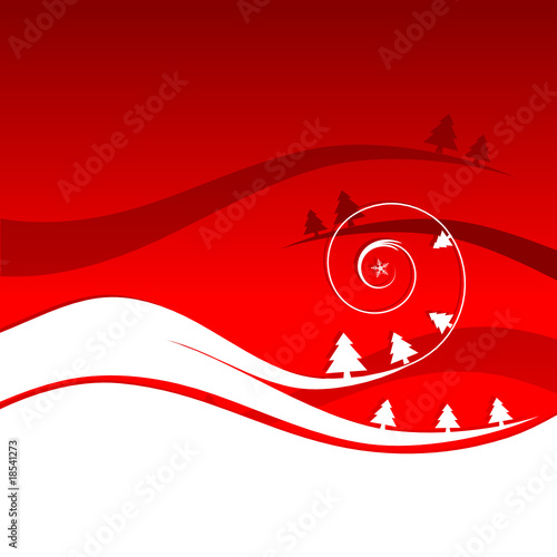 Winter holiday, christmas card