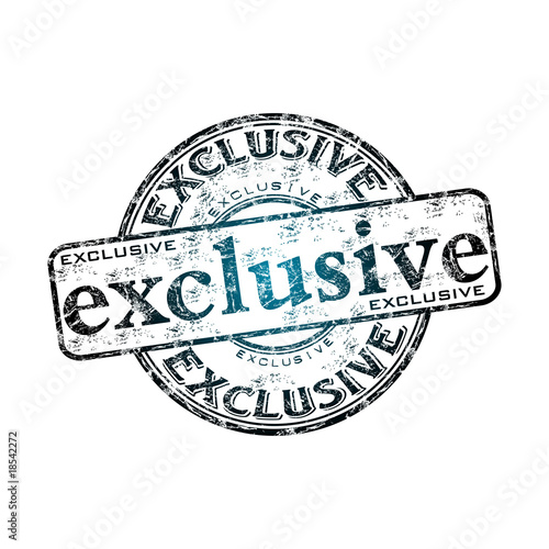 Exclusive grunge rubber stamp