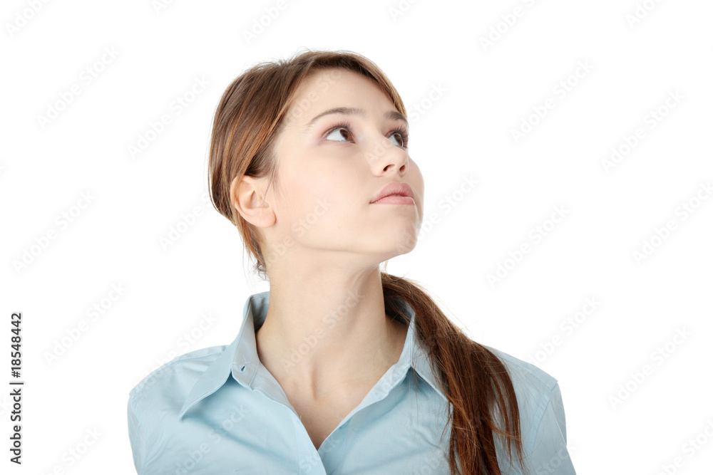 Young business woman or student Young business woman or student