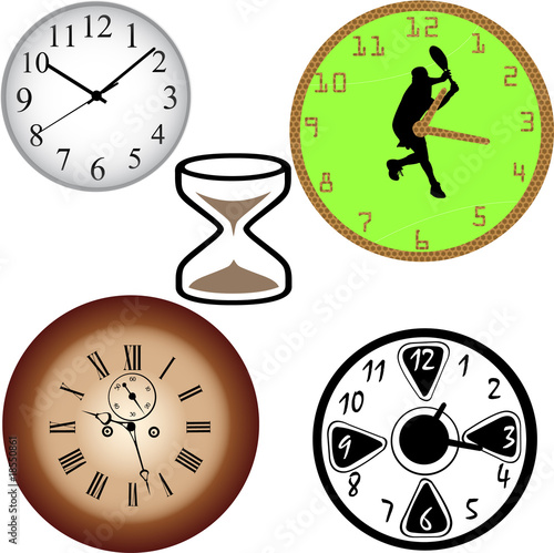 clock set - vector