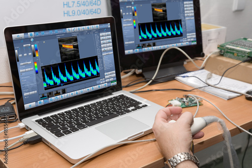 Technology and development ultrasound device.