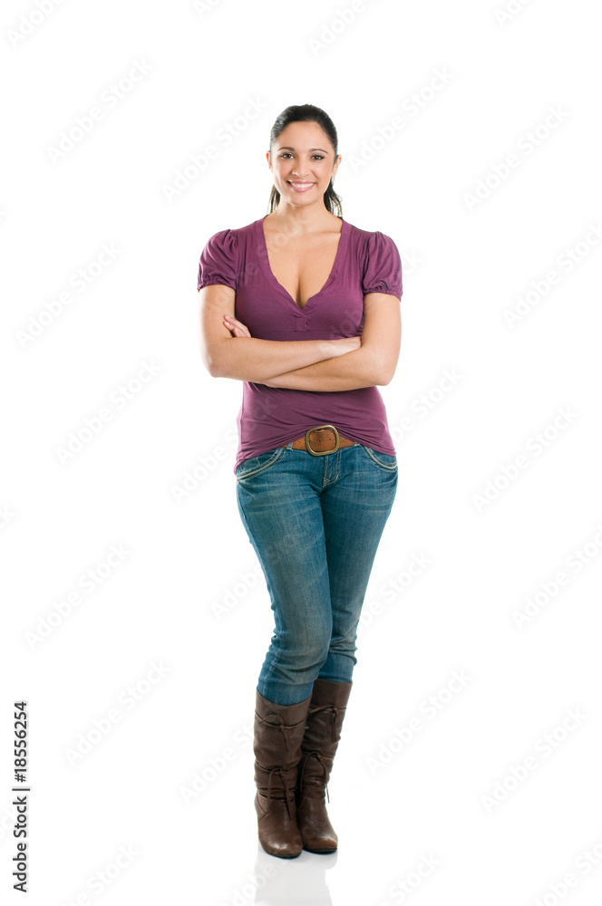 Young attractive woman full length Young attractive woman full length