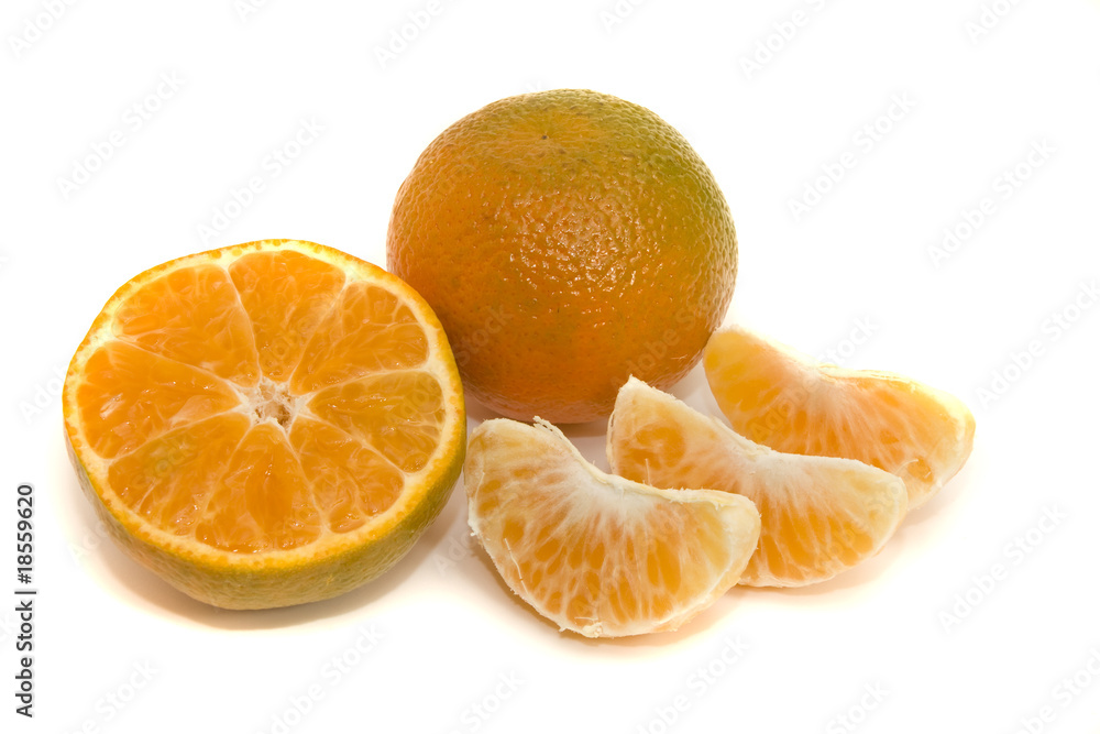 Clementine whith segments Clementine whith segments