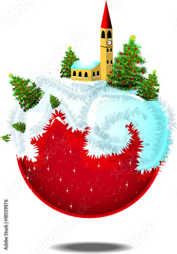 Palla di natale abitata...