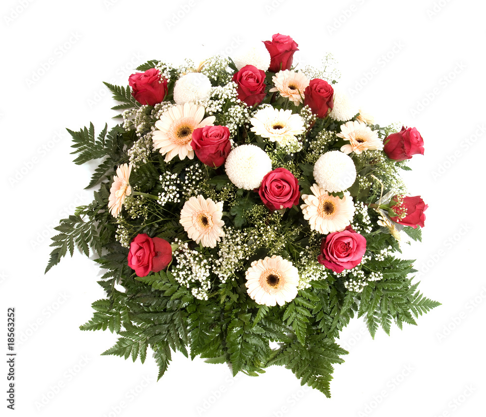 Naklejka premium composition florale vu du dessus