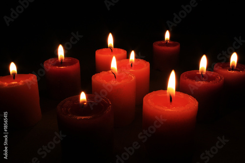 Group of aroma candles