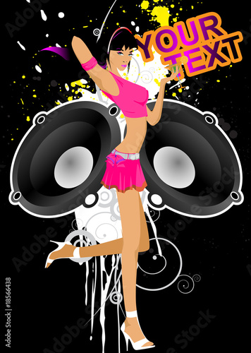 Party background. Template flyer for party