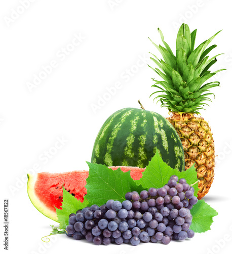 Fototapeta Naklejka Na Ścianę i Meble -  Colorful healthy fresh fruit.