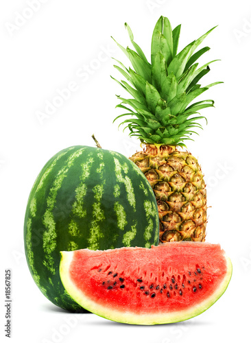 Pineapple and watermelon