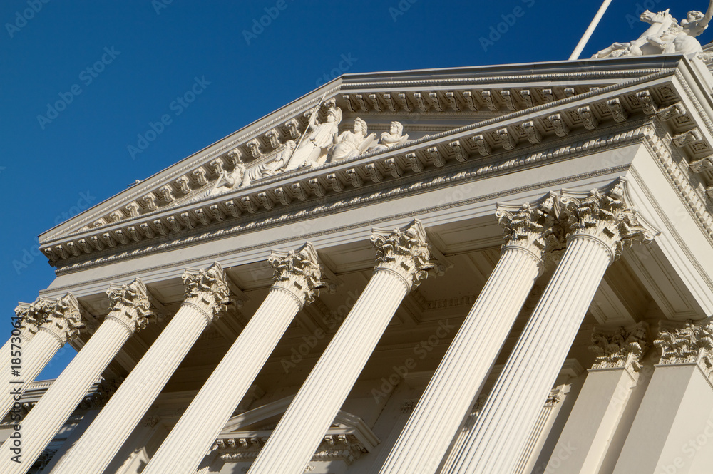 State capitol library with columns