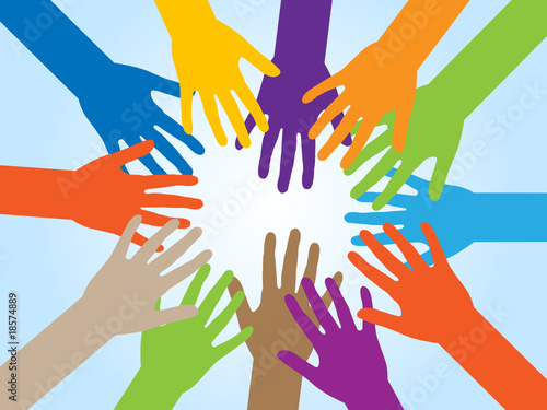teamwork hands