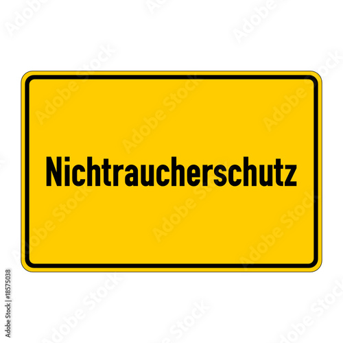 ortsschild nichtraucherschutz