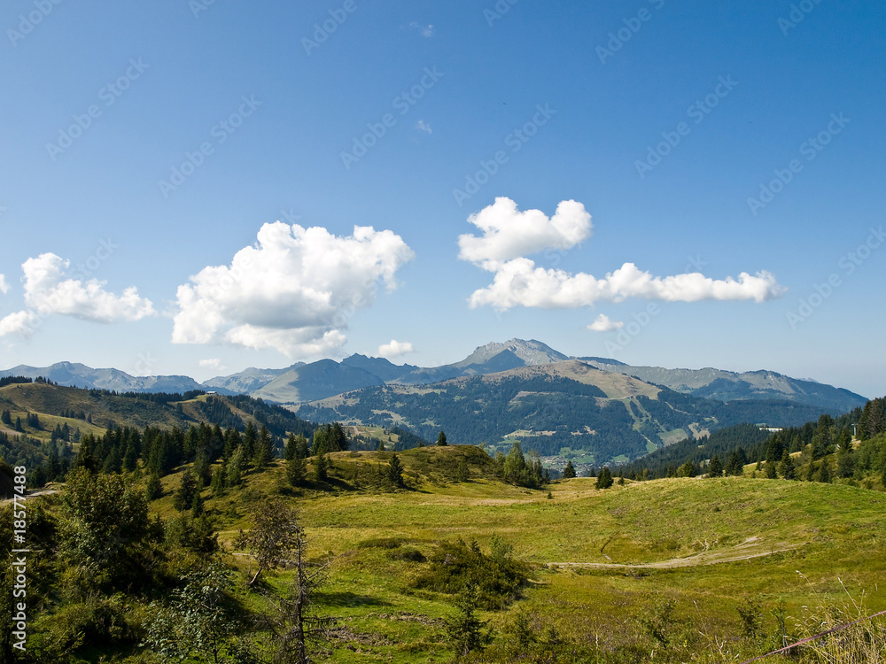 Fototapeta premium Mountain landscape view.