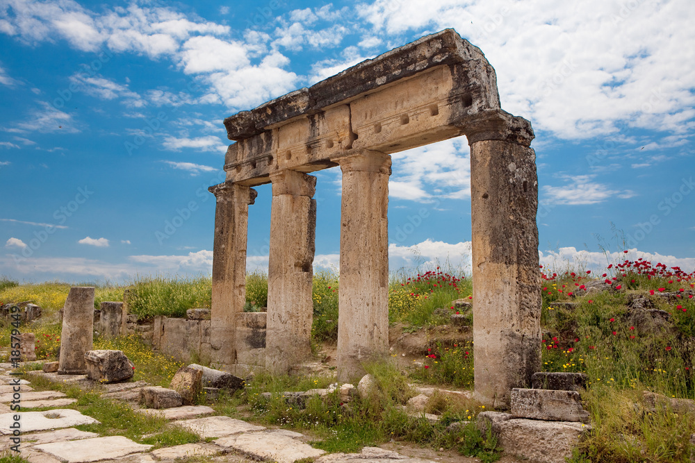 Columns in Hierapolis, Turkey
