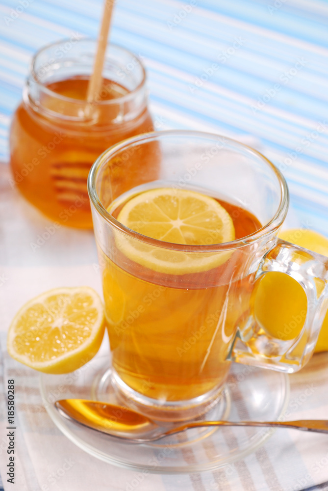 tea with lemon and honey tea with lemon and honey