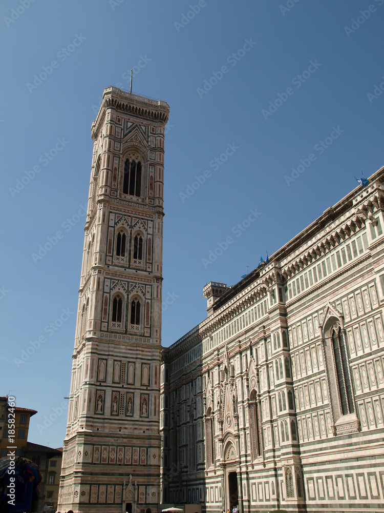 View of the Giotto's bell tower and Duomo - Florence
