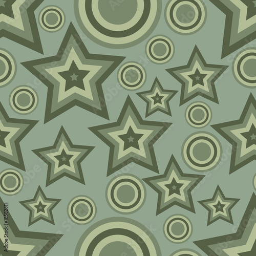 Abstract background with stars and cirles