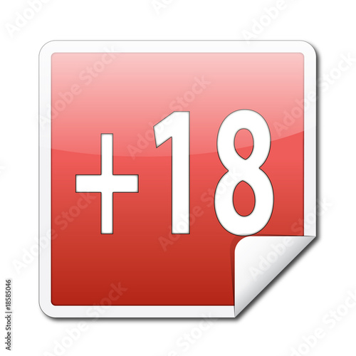 Etiqueta edad +18