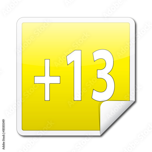Etiqueta edad +13