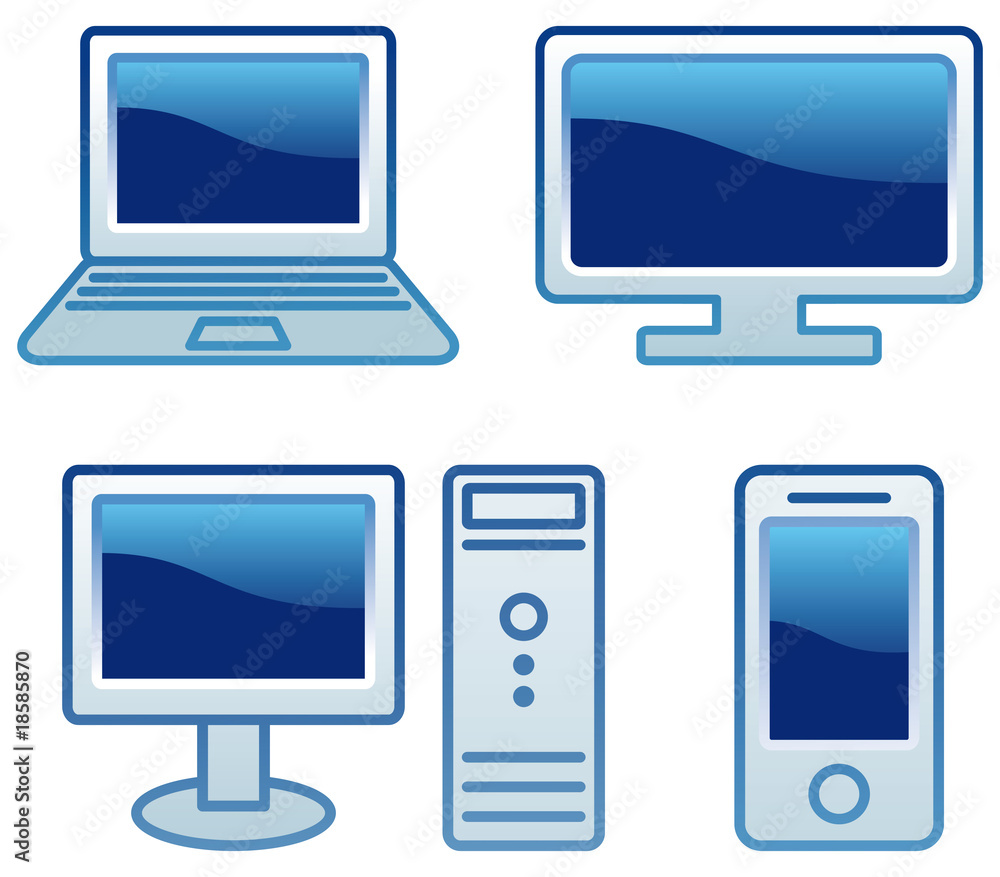 Group of simple electronic objects Group of simple electronic objects